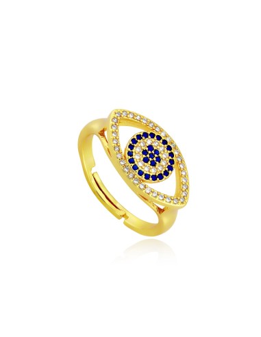 Anillo Chapado en Oro Ajustable 