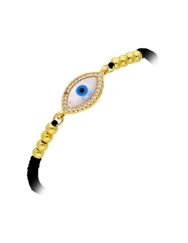 Pulsera Chapada en Oro Ojo